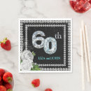 Search for 60th anniversary wedding napkins Floral