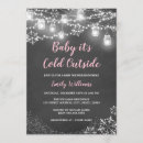 Search for snow baby girl shower invitations Chalkboard