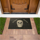 Search for gothic skull doormats Black