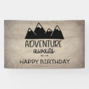 Search for adventure awaits banners Rustic