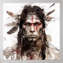 Recherche de guerrier indien posters Natif