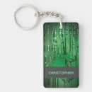 Search for computer geek keychains Green