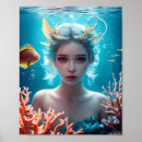 Search for beautiful mermaid art Under the sea