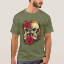 Search for skulls and roses tshirts Halloween