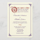 Search for red and purple wedding invitations Vintage