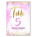 Search for quinceanera table cards Watercolor