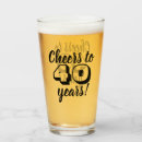 Search for 40th beer glasses Funny