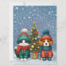 Search for cute kitten christmas cards Winter
