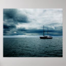 Search for ship on stormy seas posters Seascape