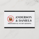 Search for stump removal business cards Grinder