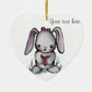 Search for cute bunny rabbit ornaments Pink