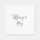Recherche de retro wedding napkins Pour elle
