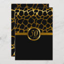 Search for happy 50th anniversary invitations Black and gold