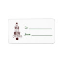 Search for words return address labels Red