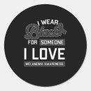 Search for melanoma stickers Black