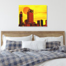 Search for red sunset canvas prints Yellow