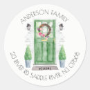 Search for green address stickers Change of address