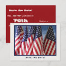 Search for american flag save the dates Red white and blue