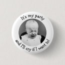 Search for funny 40th birthday buttons Black and white
