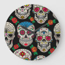 Recherche de crâne coloré horloges Motif