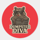 Search for funny raccoon stickers Trash