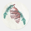 Search for pine cone wedding stickers Winter