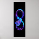 Search for neon glow posters Blue