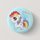 Recherche de mon petit poney badges Arc en ciel