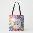 Search for gay pride tote bags Love wins