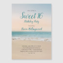 Recherche de beach 16ans anniversaire invitations Élégant