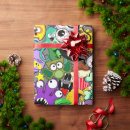 Search for monsters wrapping paper Funny