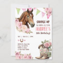 Recherche de fille de cheval invitations D'anniversaire