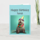 Search for funny otter birthday cards Animal