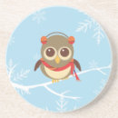 Search for cute owl coasters Snow