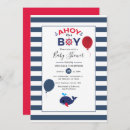 Search for sailor baby boy shower invitations Red