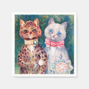Search for cat wedding napkins Kitty
