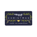 Search for gilded return address labels Gold