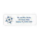 Search for sailing ships return address labels Navy blue