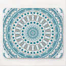 Recherche de mandala bleu tapis souris Élégant