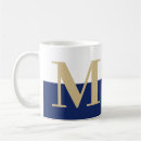 Search for navy gold mugs Monogram monogrammed