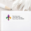 Search for louisiana return address labels Fleur de lis
