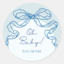 Search for baby shower with bows stickers Whimsical