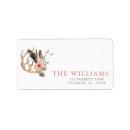 Recherche de antlers return address labels Cerf