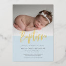 Recherche de bleu baptême invitations Élégant