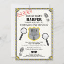 Search for spy birthday invitations Kids