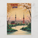 Search for japan retro postcards Watercolor