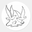 Search for love doves wedding stickers Bride