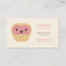 Recherche de conception de hibou cartes visite Girly