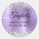 Search for purple graduation stickers Girly