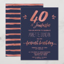 Search for trendy 40th birthday invitations Fortieth